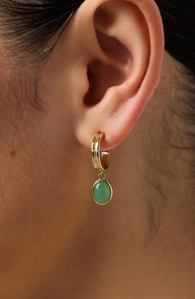 Ana Luisa Gemstone Hoop Earrings - Dobby, Alternate, color,