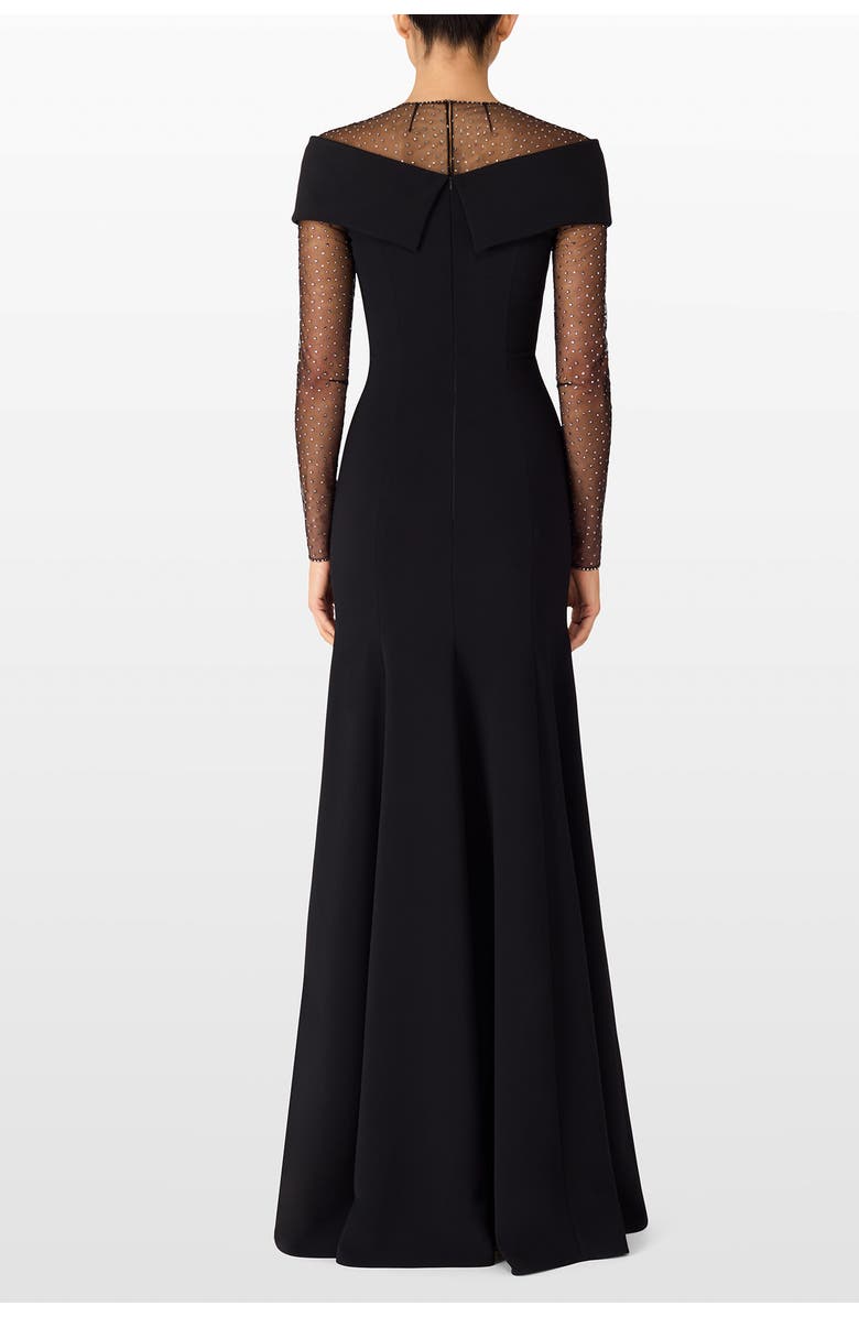 Jenny Packham Etienne Maxi Dress, Alternate, color, Liquorice