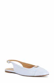 Hanna Slingback Cap Toe Flat