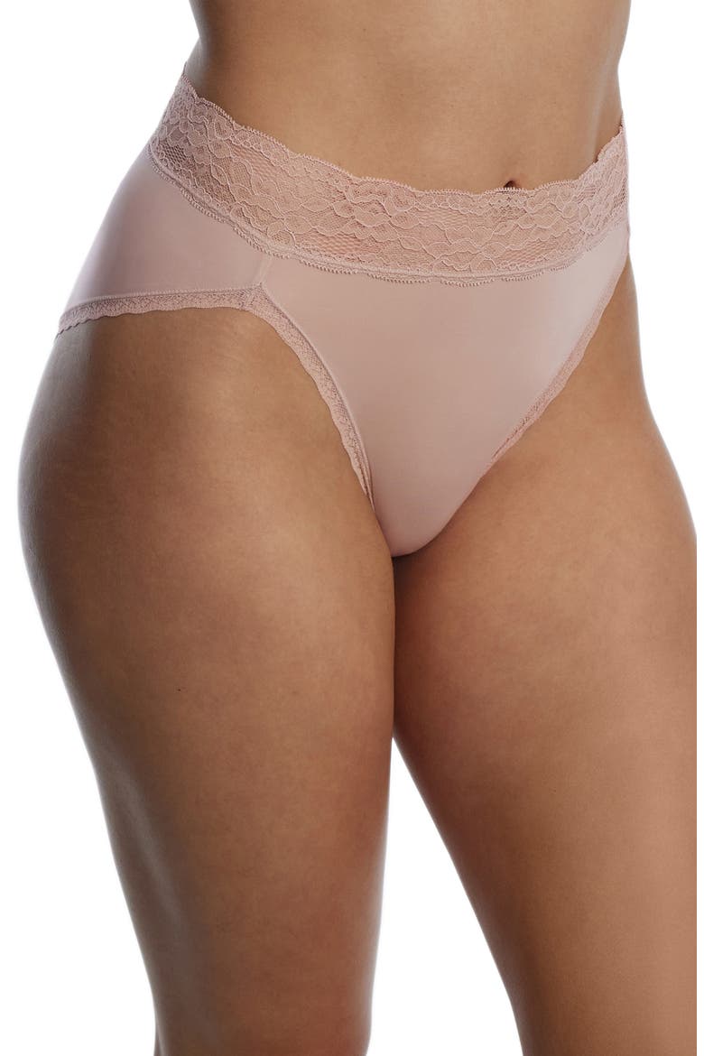 Goddess Lace Trim French Cut Brief, Alternate, color, ROMANCE
