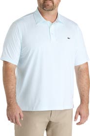 vineyard vines Big & Tall St. Jean Striped Sankaty Polo Shirt