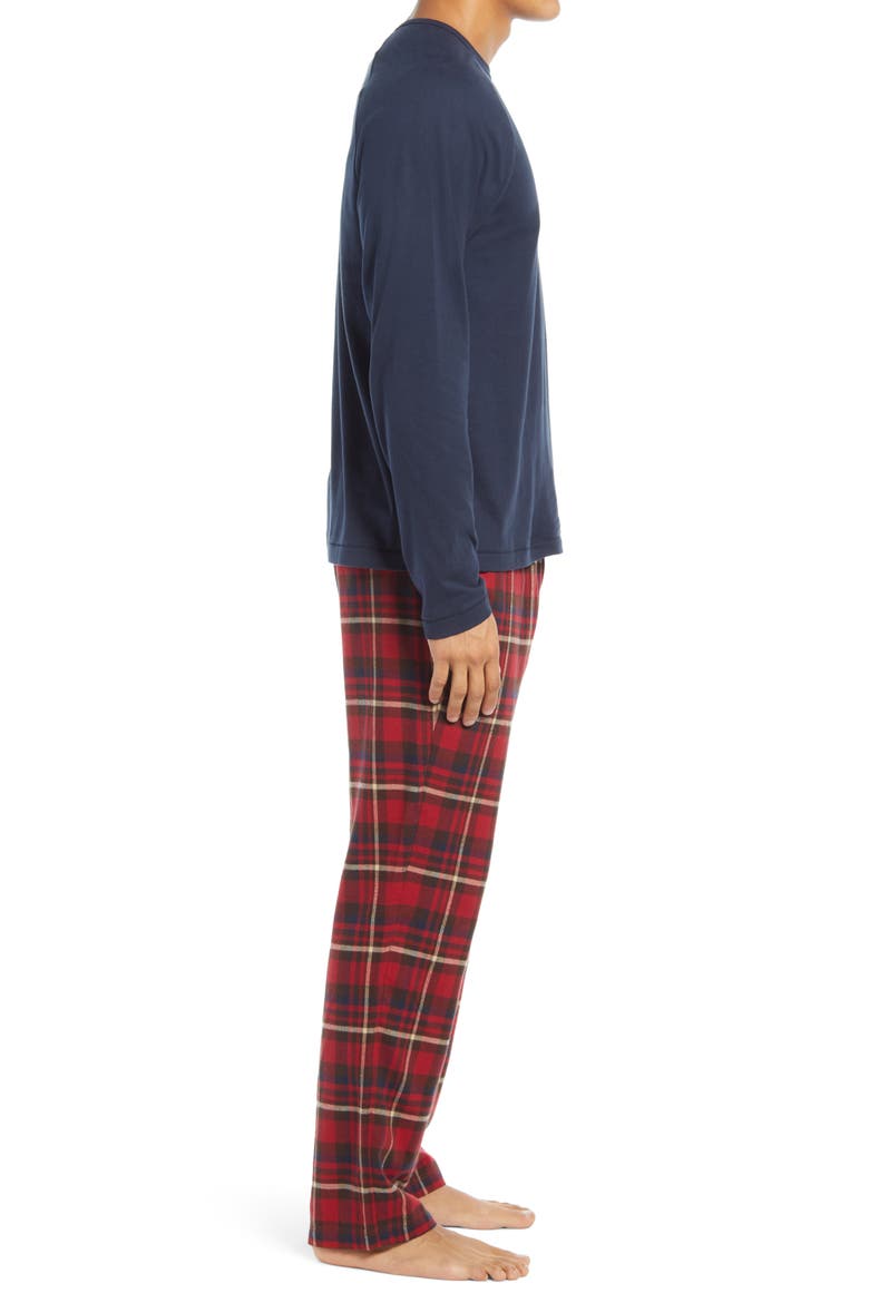 Steiner Pajamas, Alternate, color, RED PLAID / NAVY