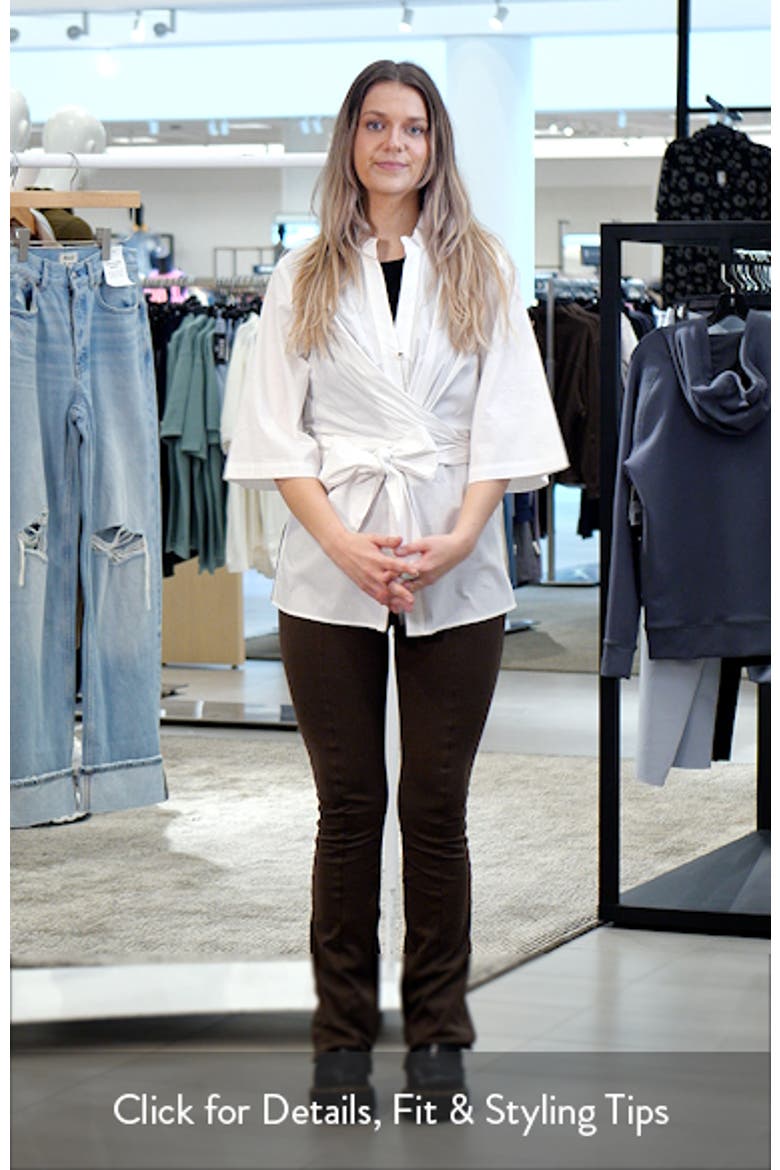Esther Cotton Stretch Poplin Wrap Tunic video