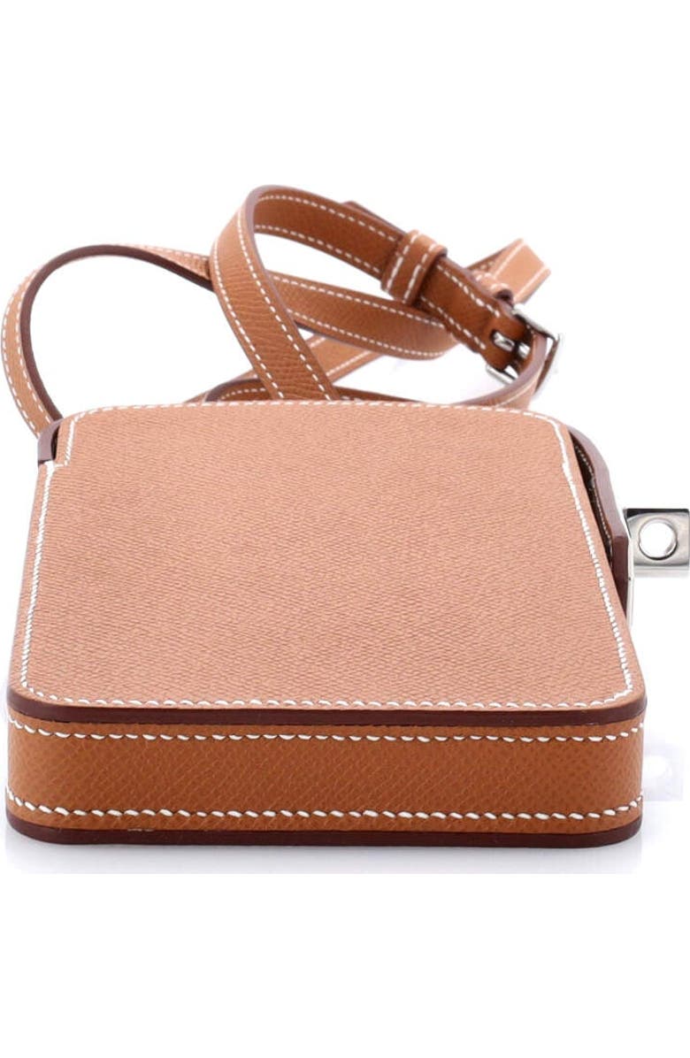 Pre-Owned Hermes Hac a Box Phone Case Epsom, Alternate, color, Gold