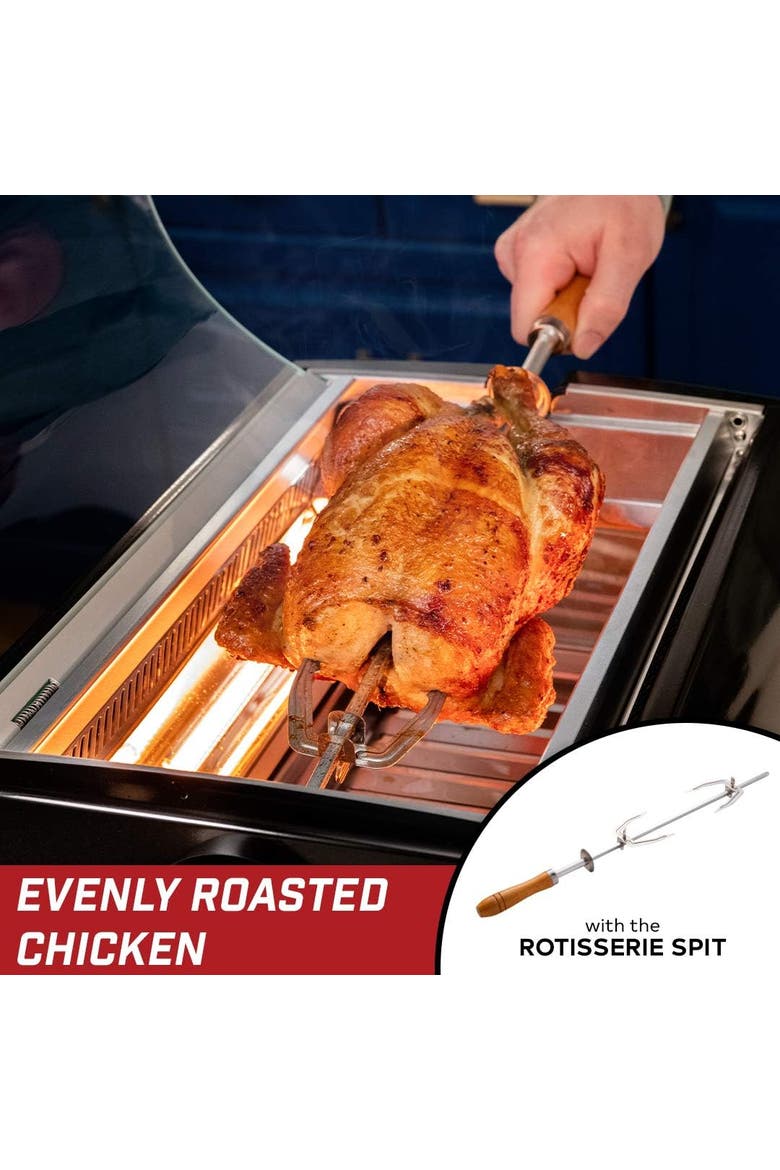 Indoor Smokeless Rotisserie Grill, Alternate, color, Red