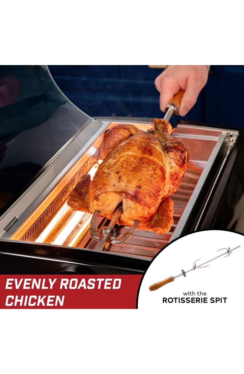 Kitchen Chef Indoor Smokeless Rotisserie Grill, Alternate, color, Black