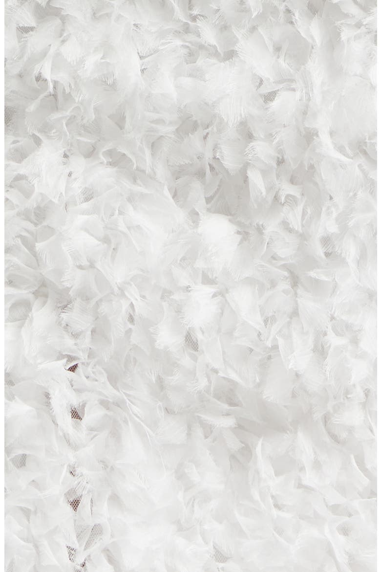 Bambola Fringe Embellished Midi Skirt, Alternate, color, WHITE