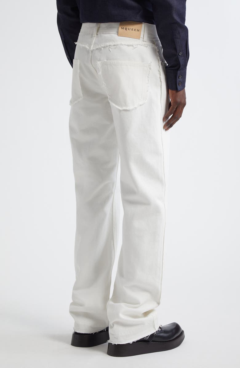McQueen Straight Leg Jeans, Alternate, color, Optical White