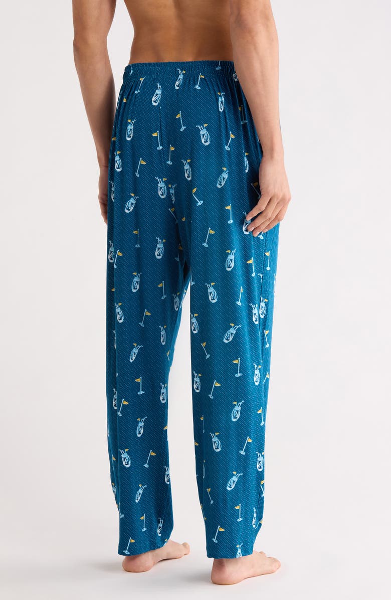 PGA TOUR Sailor Golf Bag Print Pajama Pants, Alternate, color, Sailor Blue