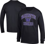 Champion Men's Champion Black Washington Huskies High Motor Long Sleeve T-Shirt