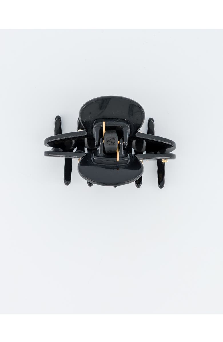 Alexandre de Paris En Pamoison Strass Acetate and Pearls Hair Claw Clip, Alternate, color, Black