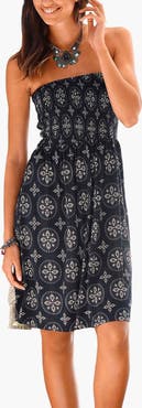 LASCANA Women's Patterned Bandeau Dress
