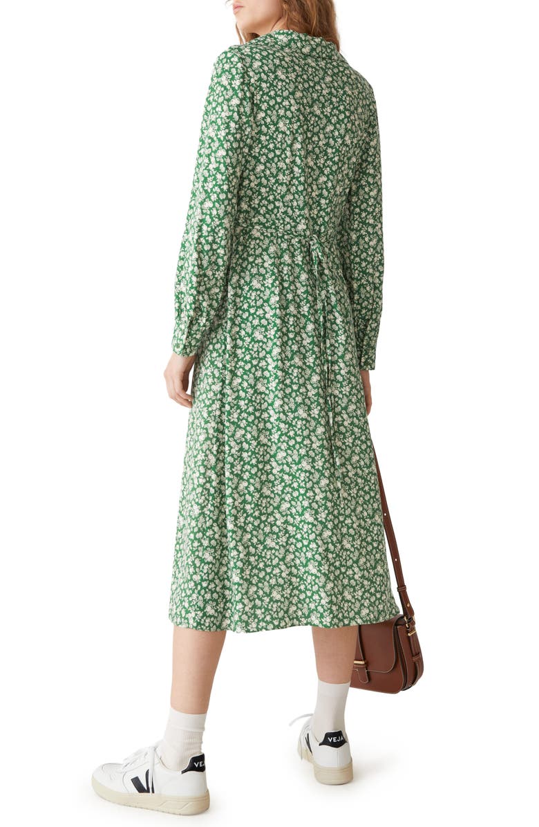 & Other Stories Print Collared Long Sleeve Midi Dress, Alternate, color,