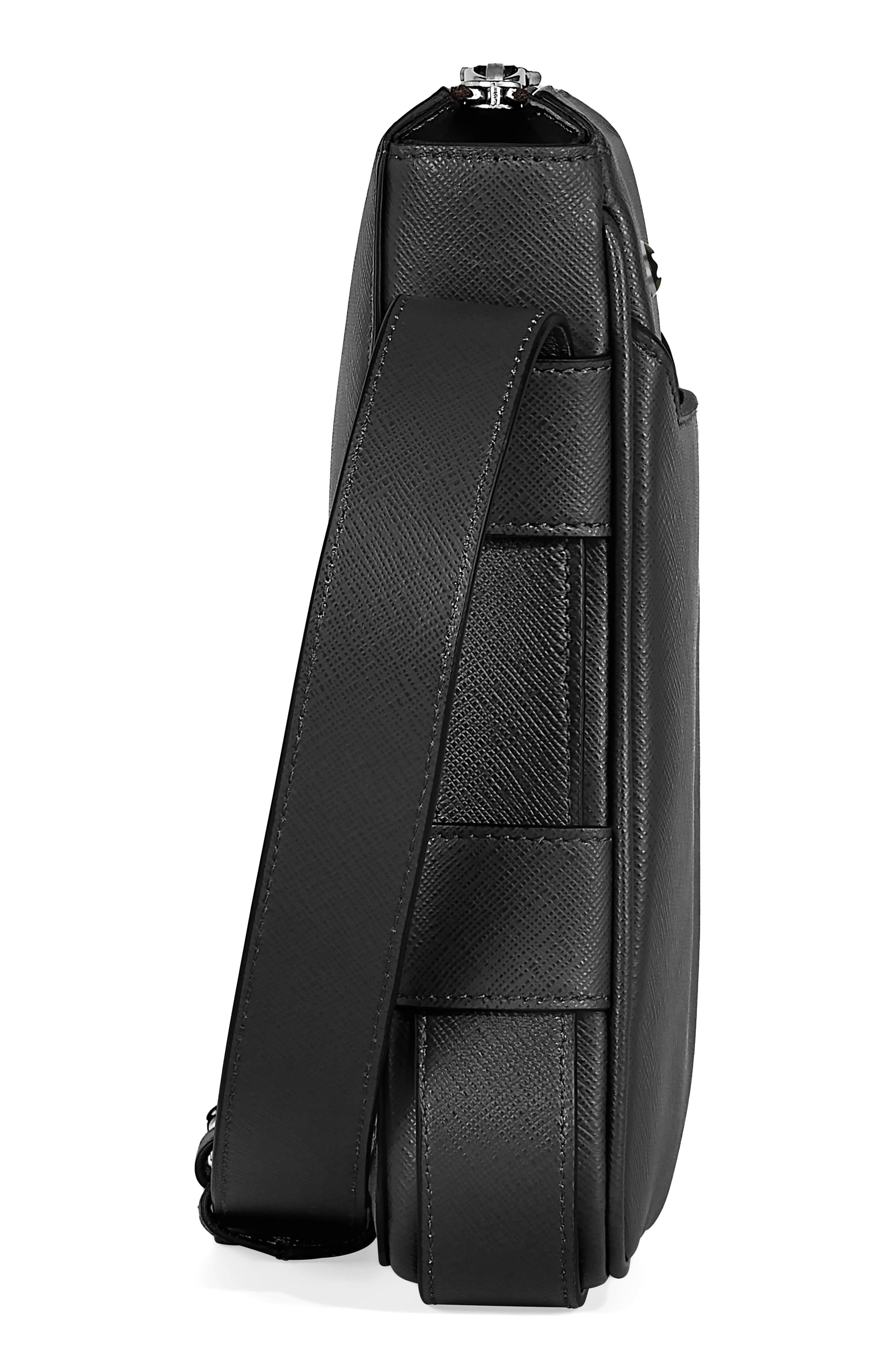 Montblanc Sartorial Leather Crossbody Bag, Alternate, color, 