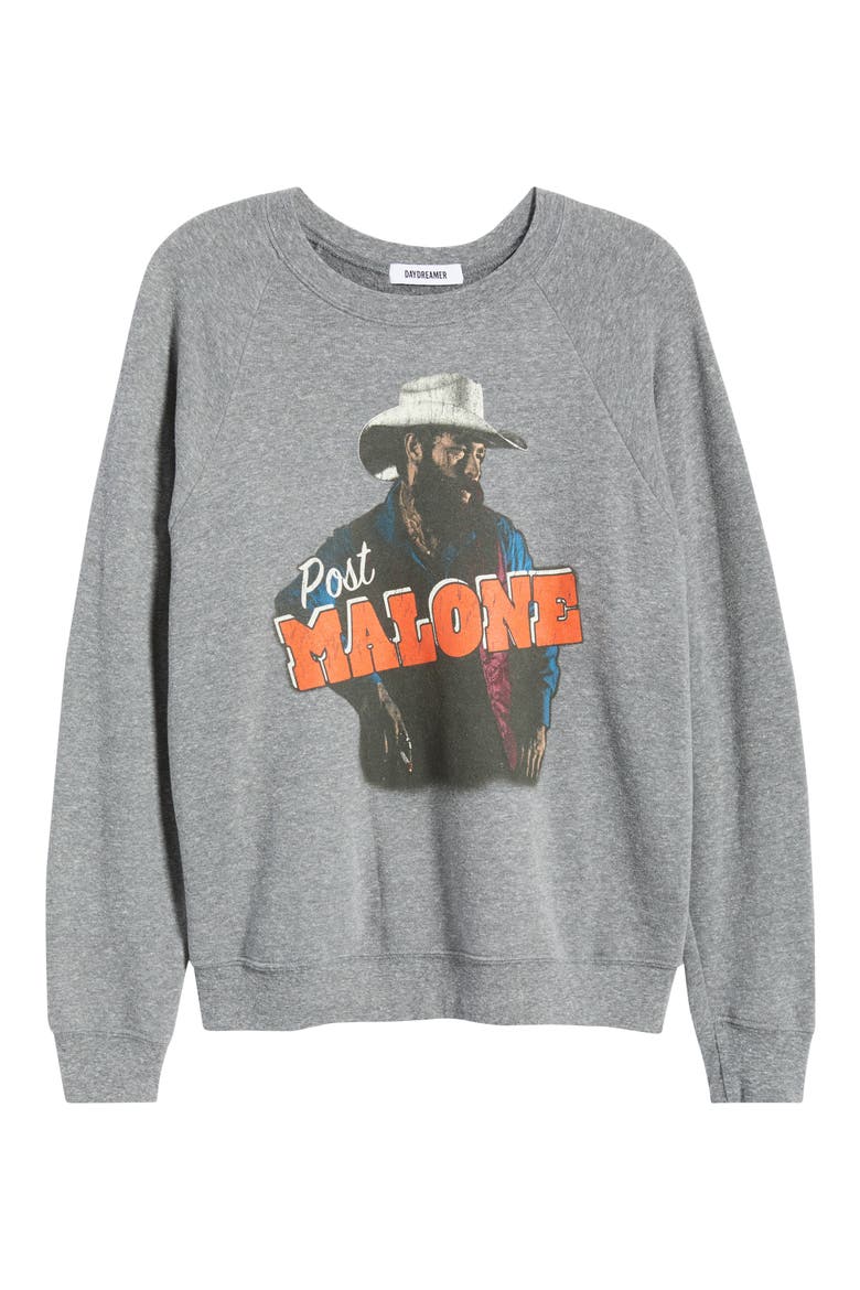 Post Malone Posty Leanin' Graphic Sweatshirt, Alternate, color, HEATHER GREY