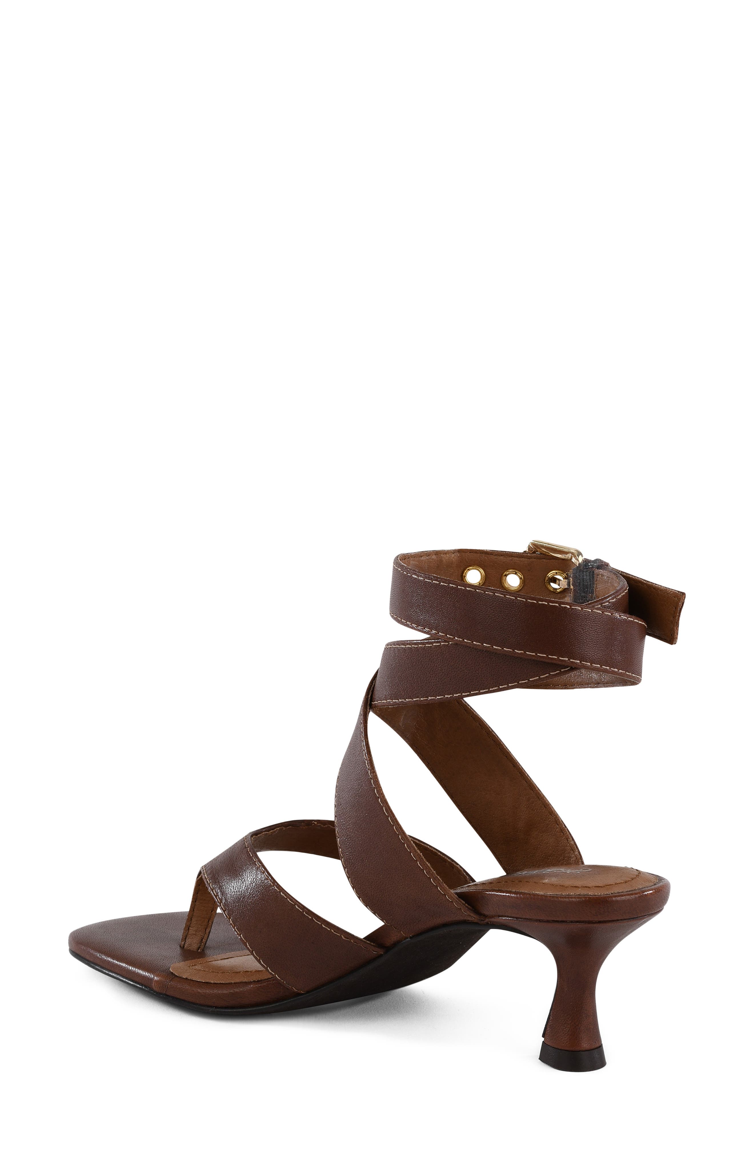 Stroke of Luck Ankle Strap Sandal, Alternate, color, BROWN