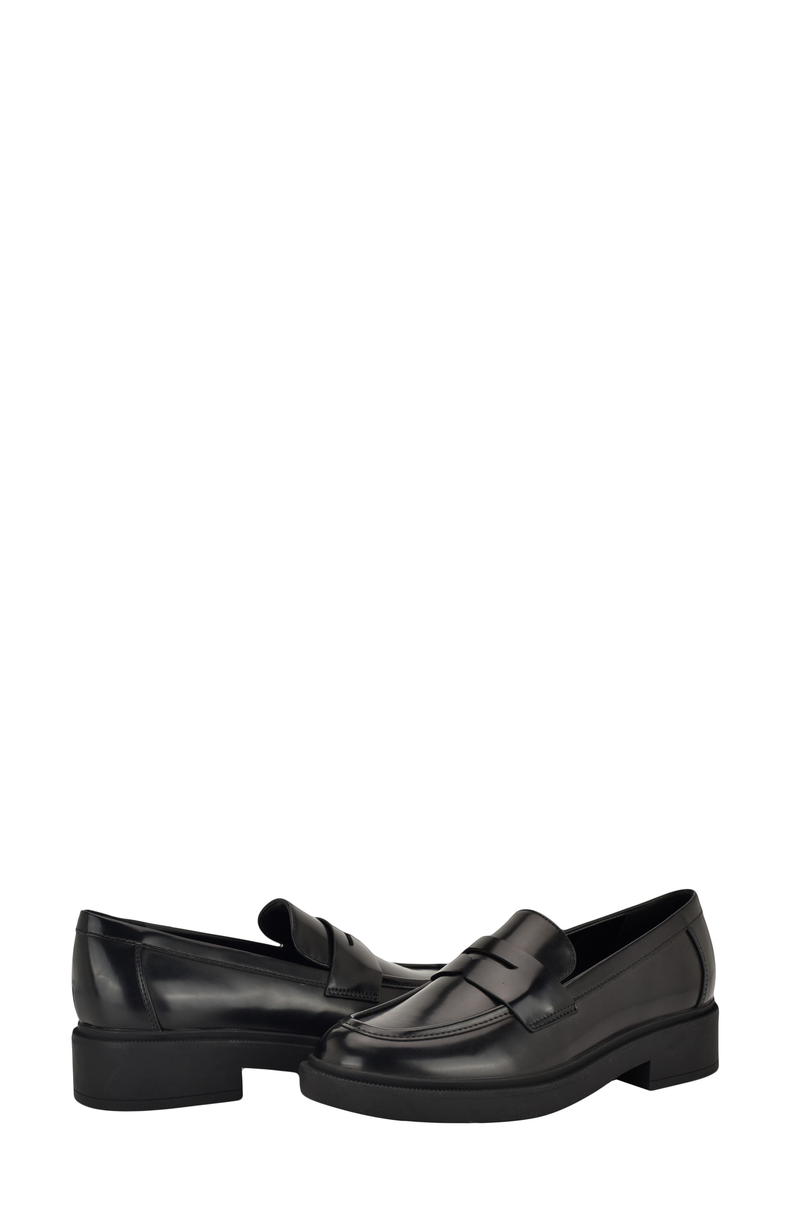 Calvin Klein Otinya Penny Loafer, Alternate, color, Black