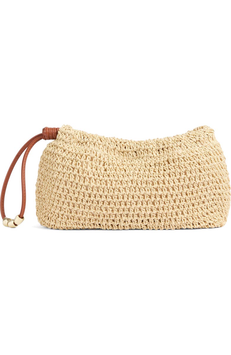 LK Bennett Isita Braided Clutch, Main, color, Natural