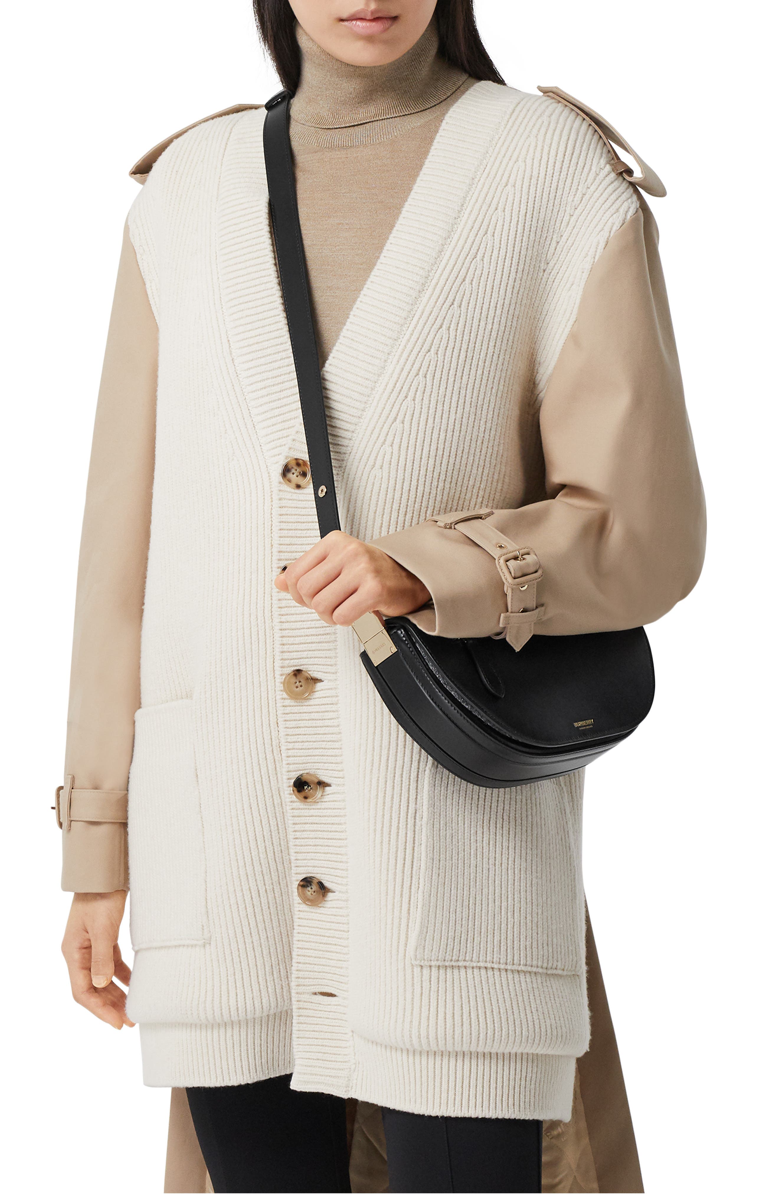 Burberry Small Olympia Leather Bag, Alternate, color, 