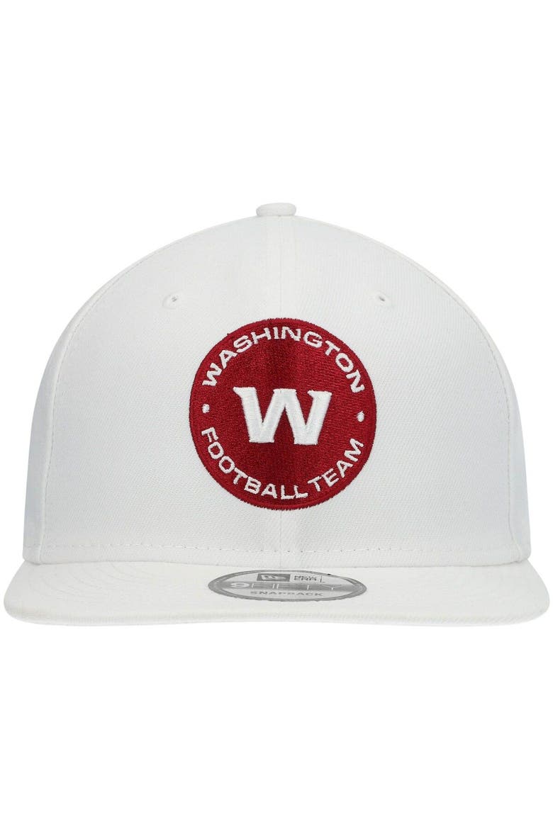 Men's New Era White Washington Football Team Alternate Logo Essential 9FIFTY Snapback Hat, Alternate, color, White