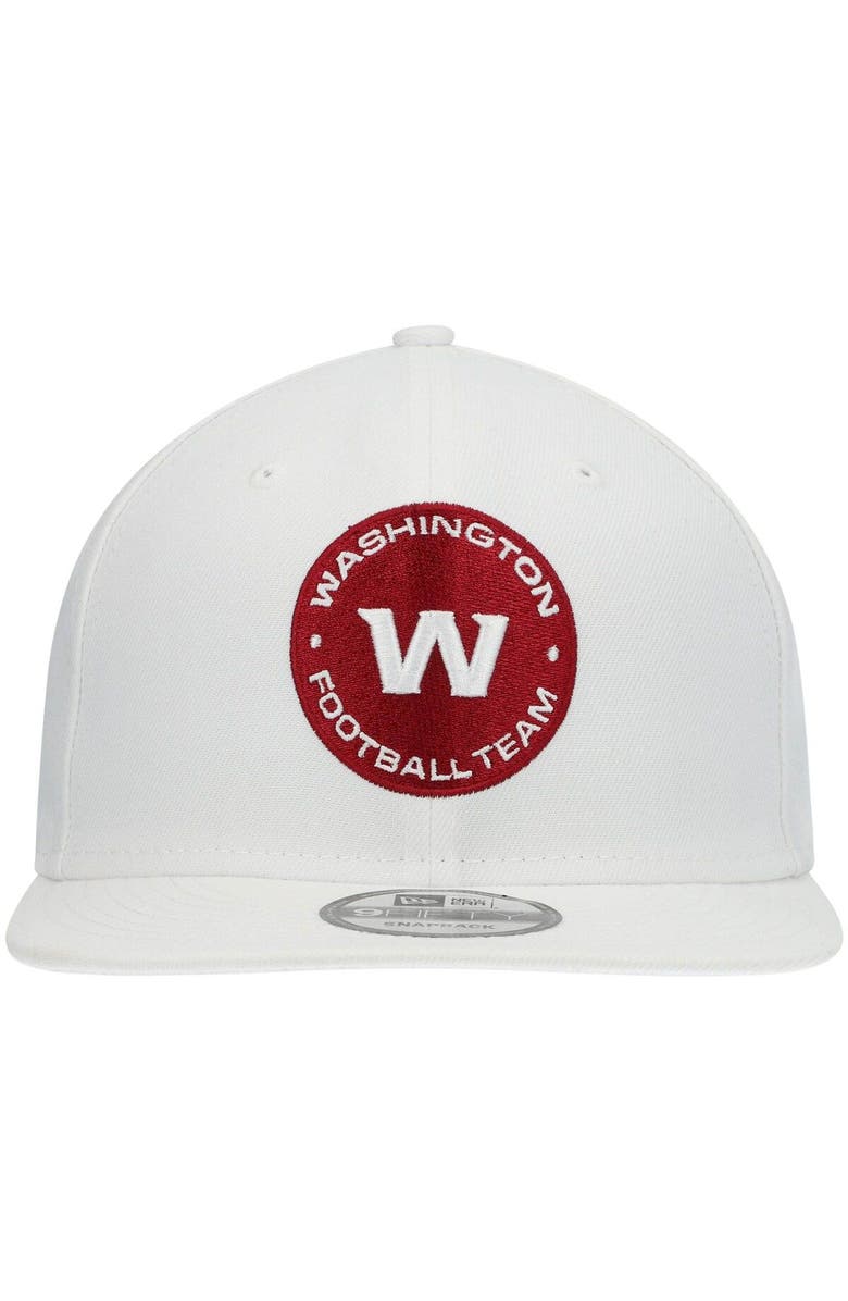 New Era Men's New Era White Washington Football Team Alternate Logo Essential 9FIFTY Snapback Hat, Alternate, color, 