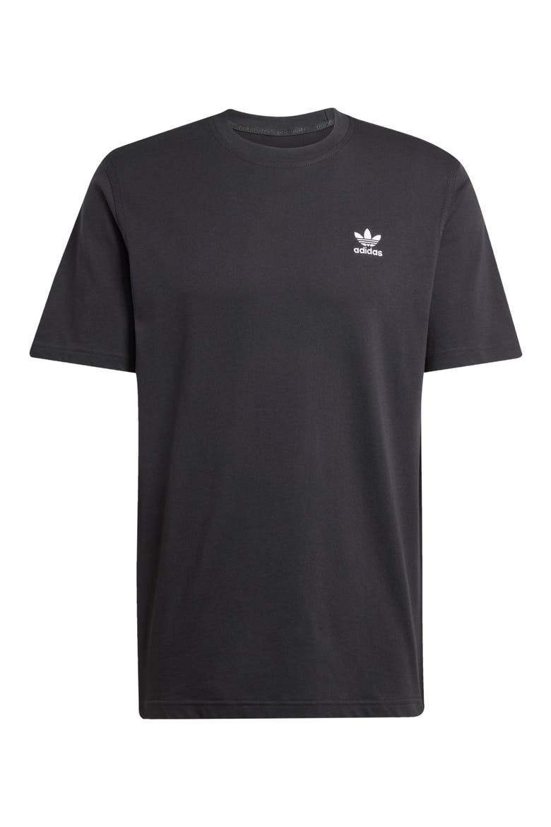 Trefoil Essentials Cotton T-Shirt, Alternate, color, BLACK