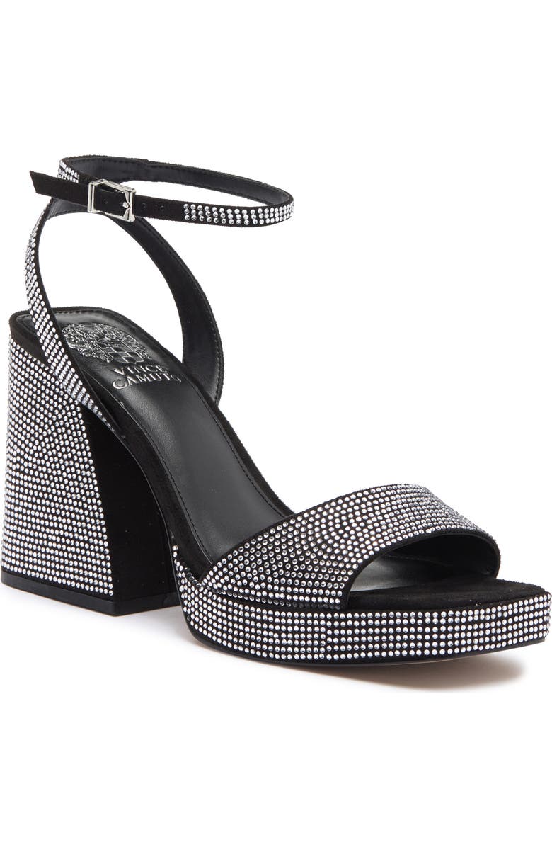 Vince Camuto Pilannaa Rhinestone Block Heel Sandal, Main, color,