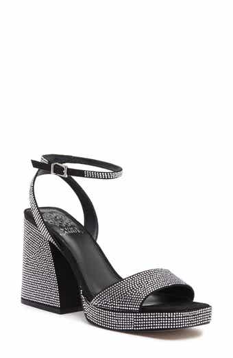 Vince Camuto Pilannaa Rhinestone Block Heel Sandal