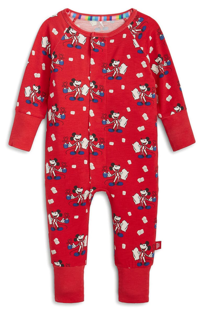 Magnetic Me Disney<sup>®</sup> Mickey Mouse Cocoa Club RightFit<sup>™</sup> Convertible Romper, Main, color, Red