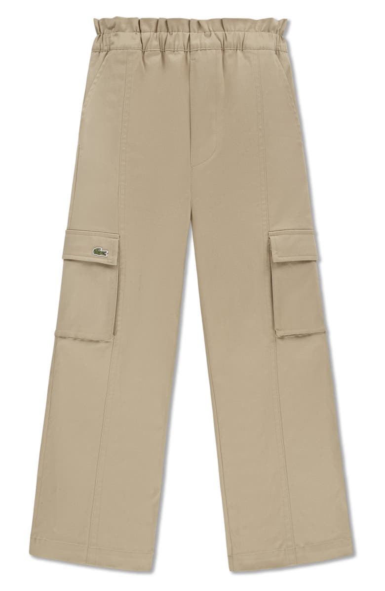 Lacoste Kids' Straight Leg Cargo Pants, Main, color, Viennois