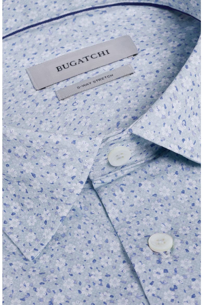 James OoohCotton® Floral Button-Up Shirt, Alternate, color, SEAFOAM