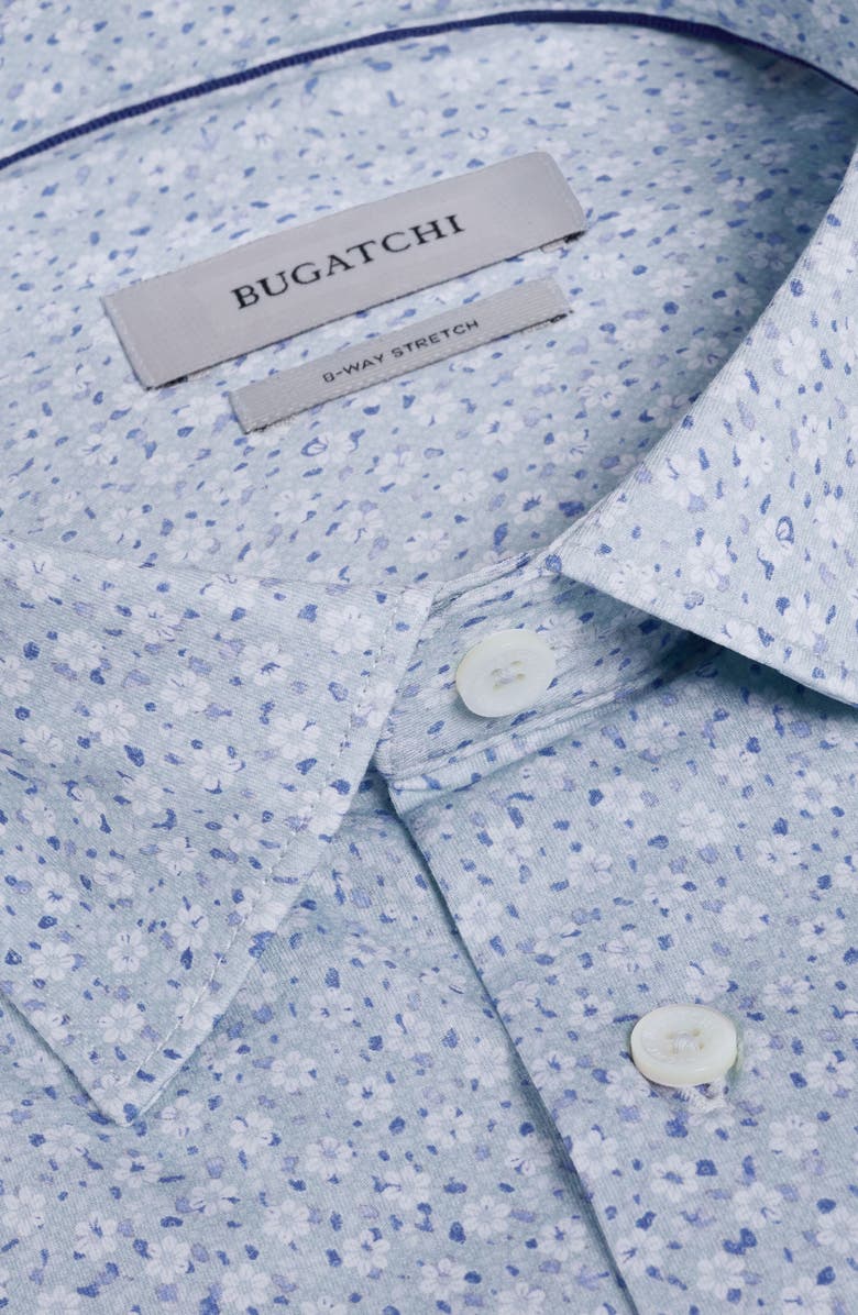 Bugatchi James OoohCotton<sup>®</sup> Floral Button-Up Shirt, Alternate, color, Seafoam