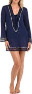 La Blanca Fields Long Sleeve Cover-Up Tunic