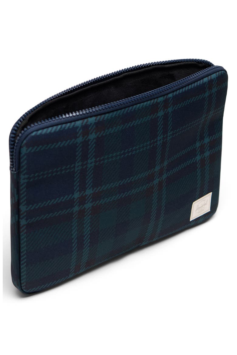 Anchor 14-Inch Laptop Sleeve, Alternate, color, BLACK IRIS PLAID