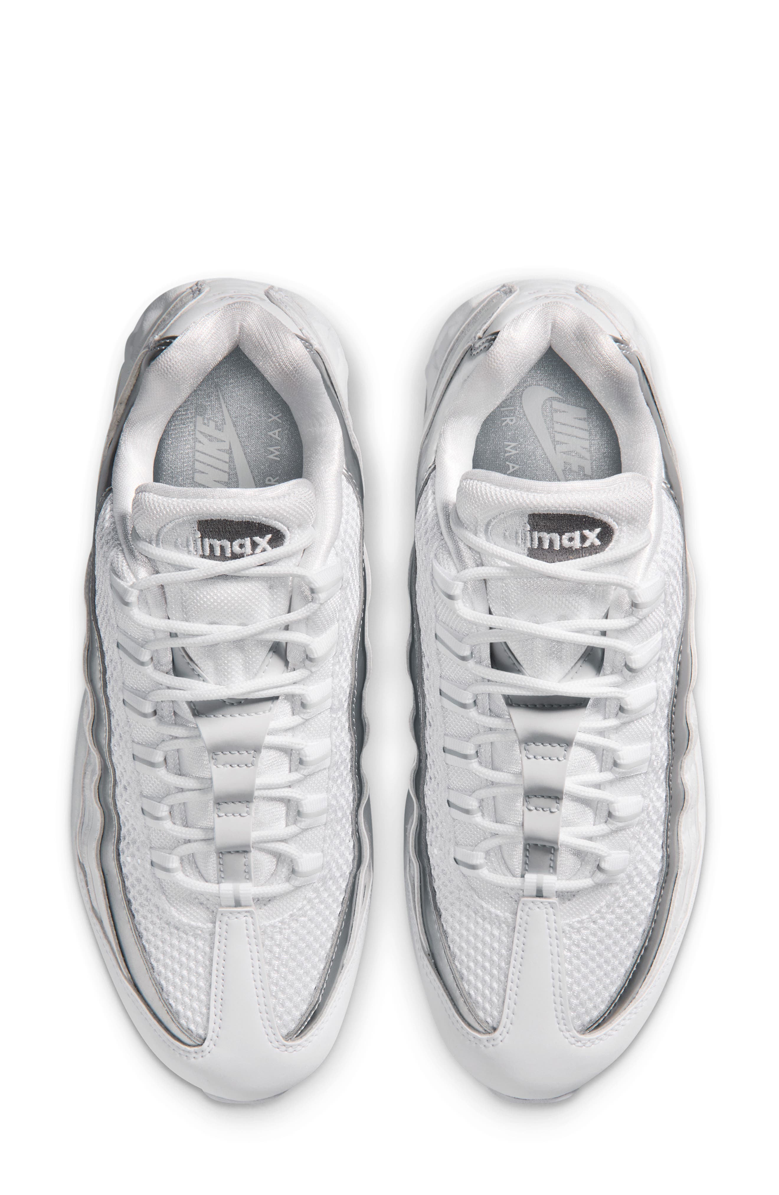 Nike Air Max 95 Sneaker, Alternate, color, 100 White/Prpltm