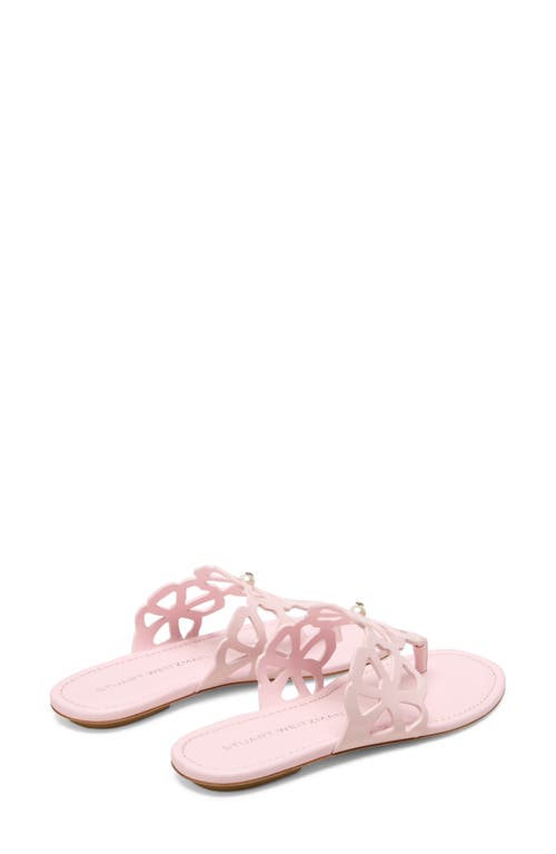 Stuart Weitzman Jasmine Patent Cutout Thong Sandals