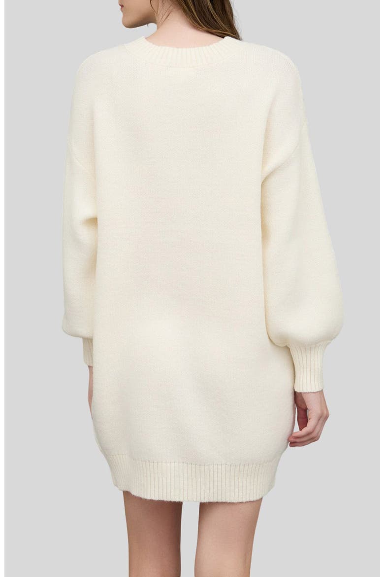 Long Sleeve Sweater Dress, Alternate, color, CREAM