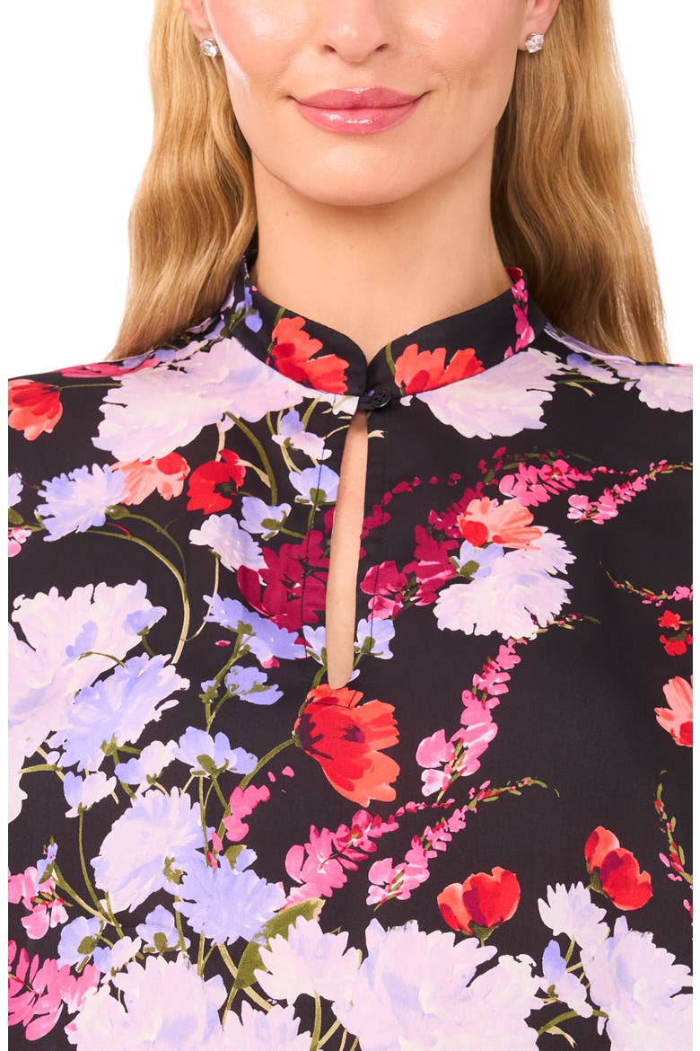 Alicia Floral Dolman Sleeve Top, Alternate, color, RICH BLACK