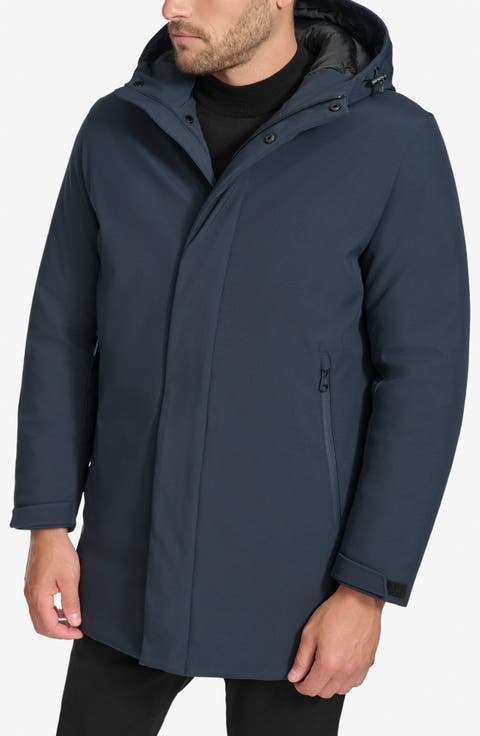 Hooded Water Resistant Stadium Jacket