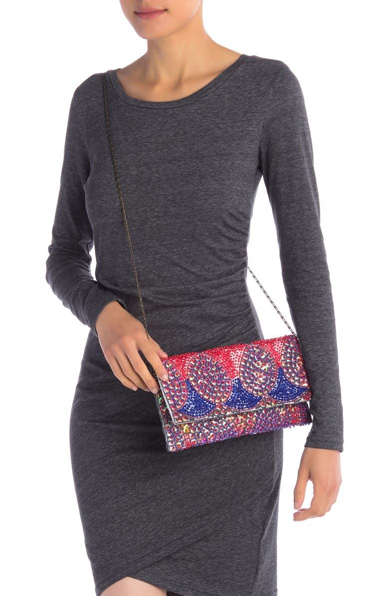 G-lish Beaded Clutch, Alternate, color,