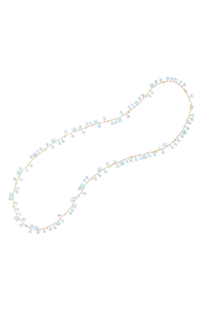 Marco Bicego Paradise Topaz Long Charm Necklace, Main, color, 