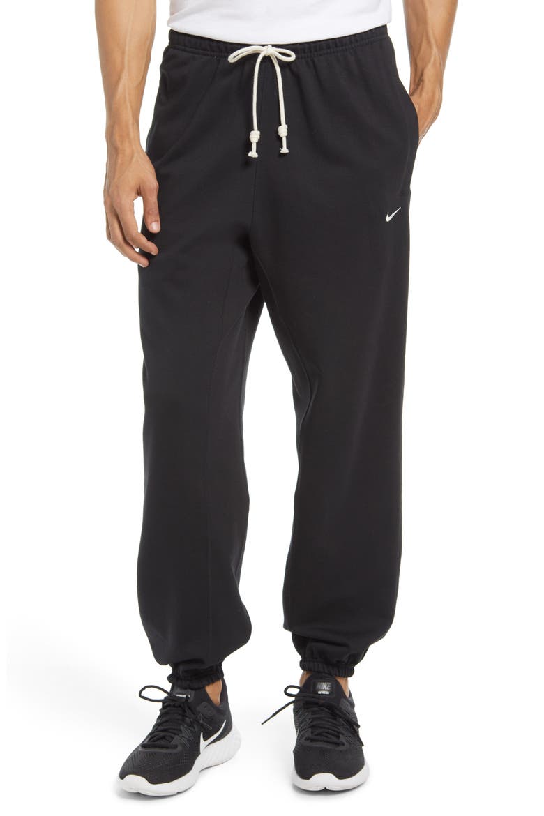Men's Dri-FIT Standard Issue Joggers, Main, color, BLACK/ PALE IVORY