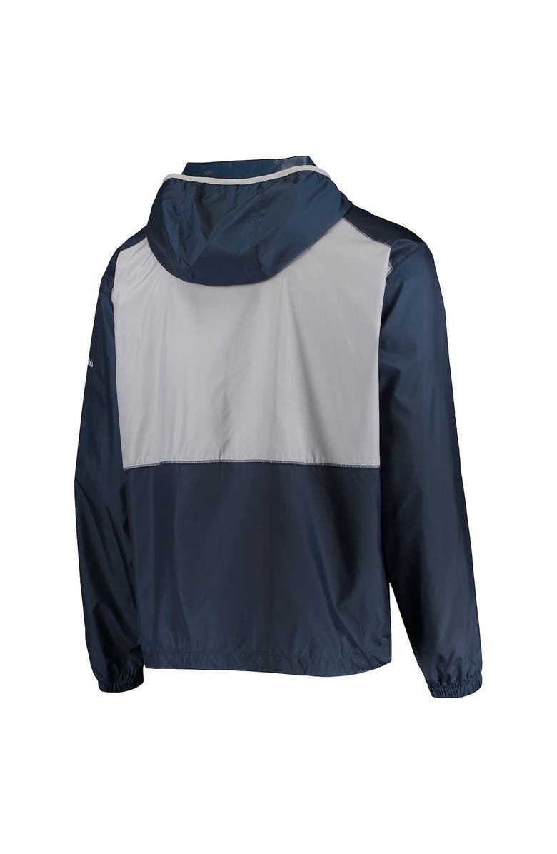 Columbia Men's Columbia Navy/Gray Penn State Nittany Lions Flash Forward Hoodie Full-Zip Lightweight Windbreaker, Alternate, color, 