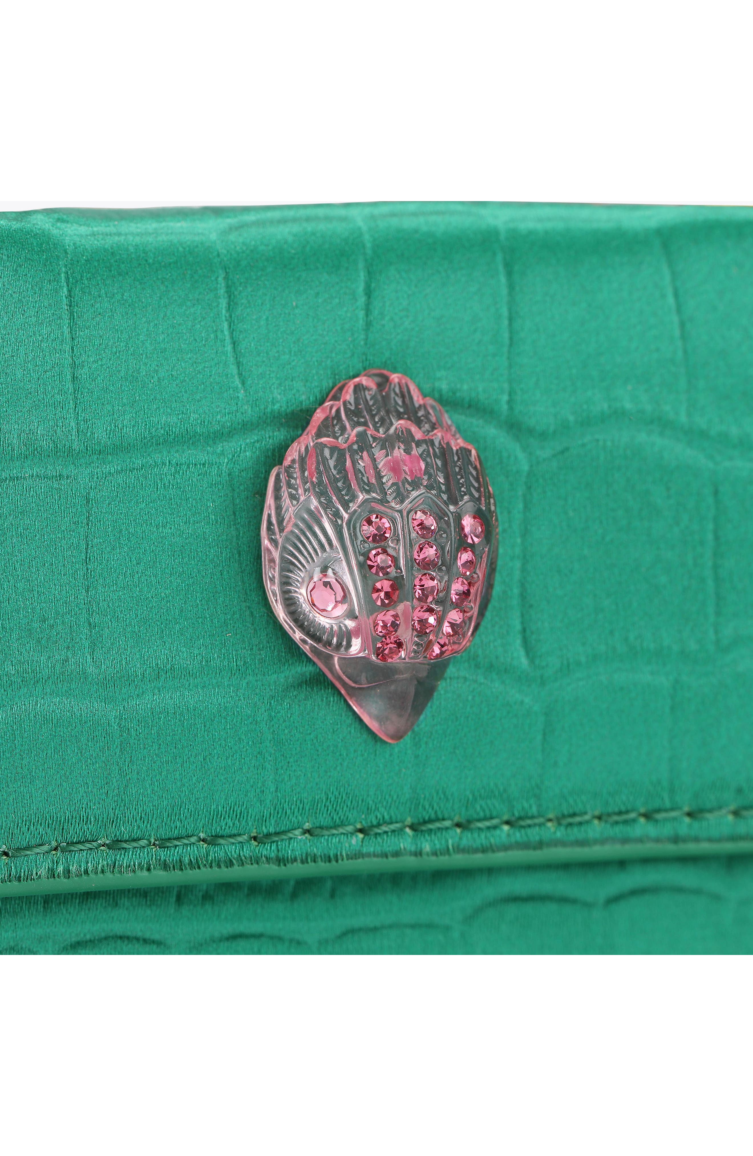 Micro Tutti Fruiti Croc Embossed Leather Crossbody Bag, Alternate, color, GREEN MULTI