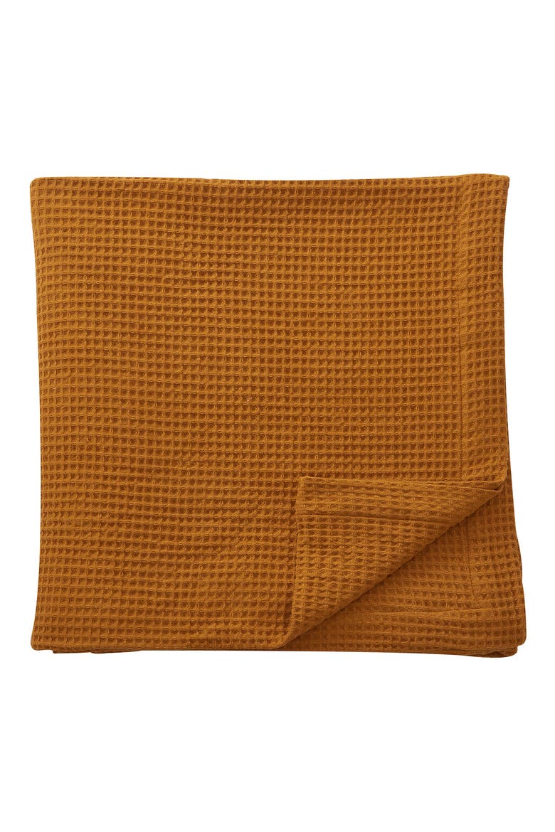 Cotton Waffle Weave Blanket, Main, color, BRONZE