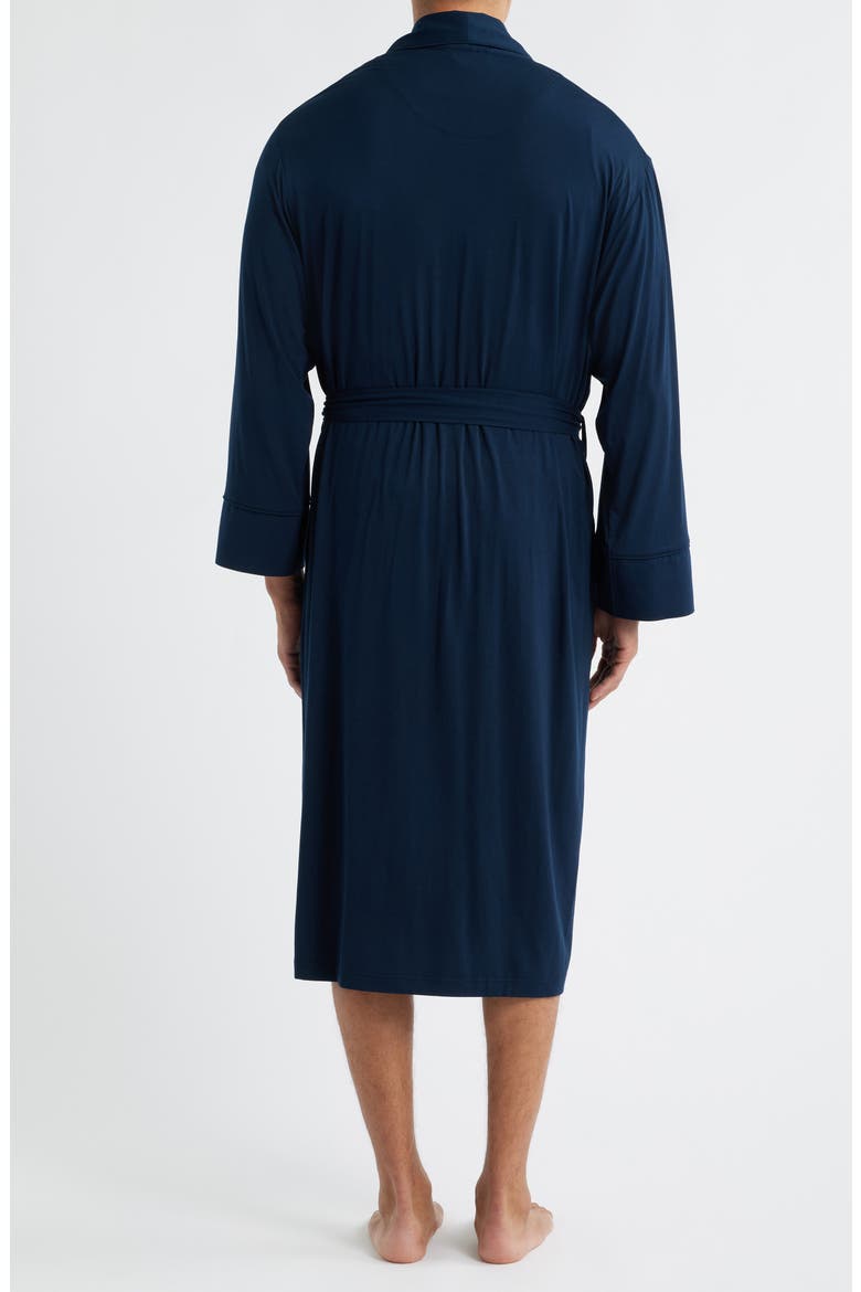 Modal & Silk Robe, Alternate, color, MIDNIGHT