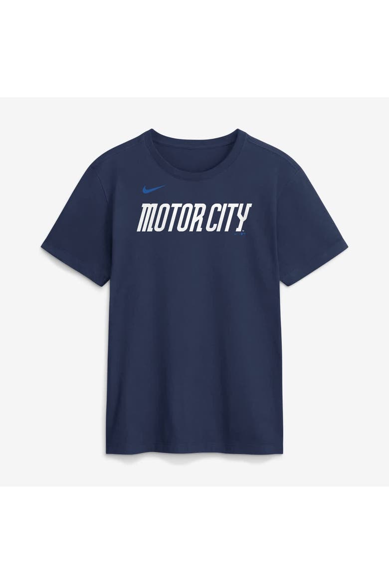 Men's Nike Navy Detroit Tigers City Connect Large Logo T-Shirt, Alternate, color, Navy