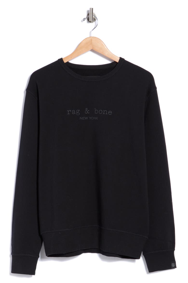 Massey Cotton Terry Sweatshirt, Main, color, BLACK