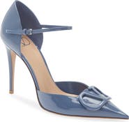Valentino Garavani VLOGO Signature d'Orsay Patent Leather Pump