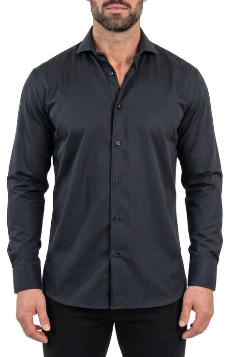 Einstein Long Sleeve Stretch Dress Shirt